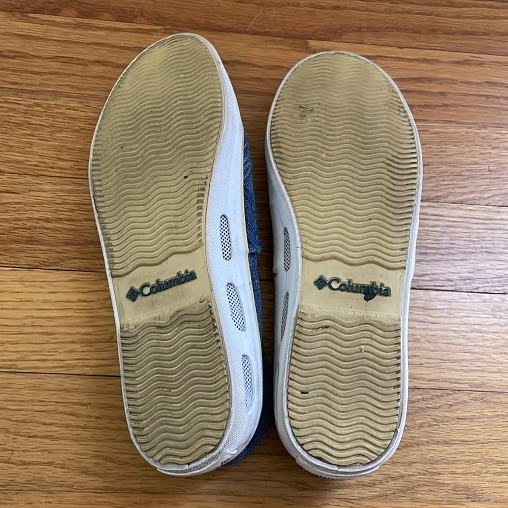 Columbia Women Vulc n Vent Canvas Slip On Sneaker Shoe Loafer Blue Women 6.5 - Picture 8 of 8
